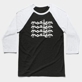 Moslem T-shirt Design Baseball T-Shirt